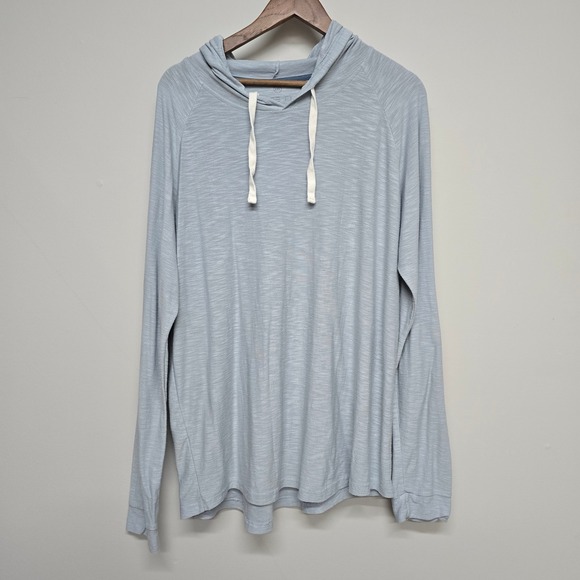 Free Fly Other - Free Fly Bamboo Hoodie Mens 2XL Light Blue Lightweight Breathable Coastal